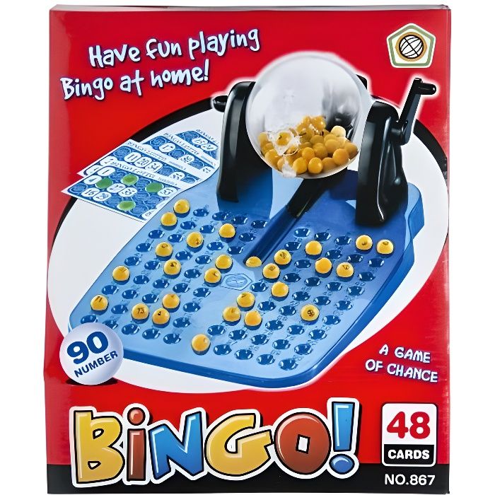 jeu de bingo bleu 22 cm