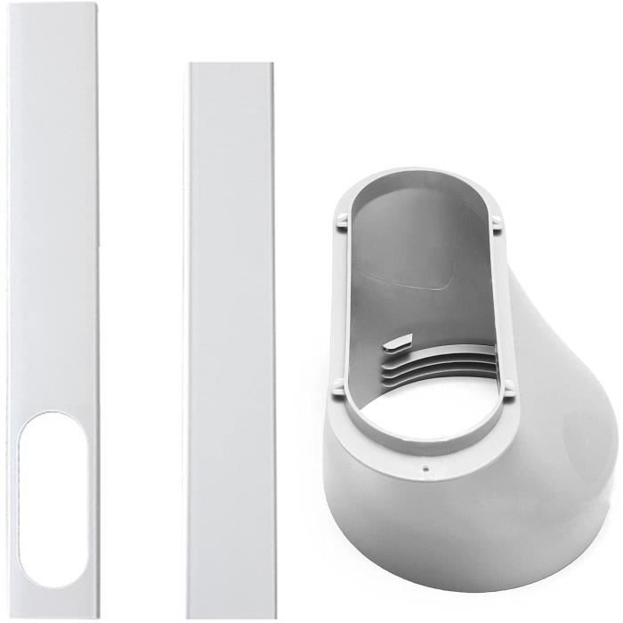 Phrat Cache Fenetre Clim,Adaptateur De Fenêtre Plaque Tube connecteur Kit De Glissière De Fenêtre Climat ur Portatif pour Air C A85