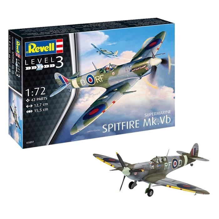 Revell- Maquette d'avion Spitfire MK. VB, 03897