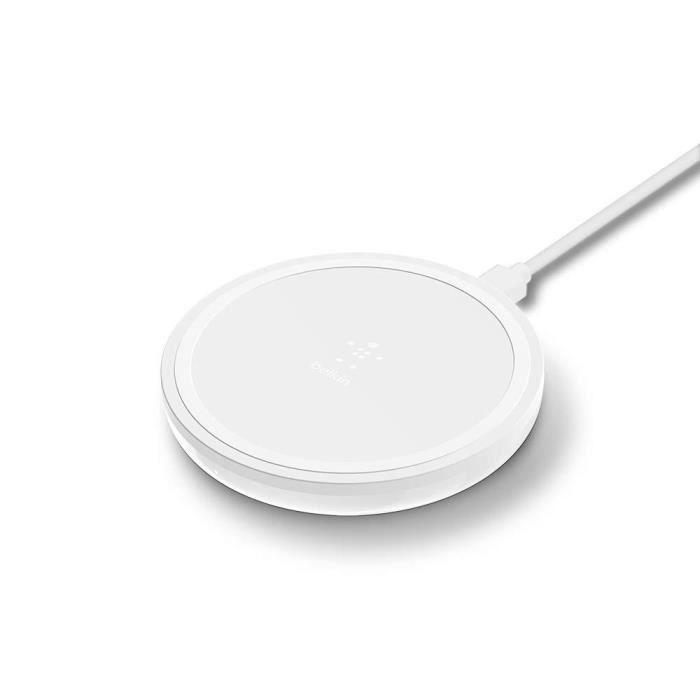 Belkin Chargeur à Induction BOOST UP (10 W) - Chargeur sans Fil pour iPhone 11, 11 Pro/Pro Max, XS/XS Max, Samsung S10, S10+, S10e,