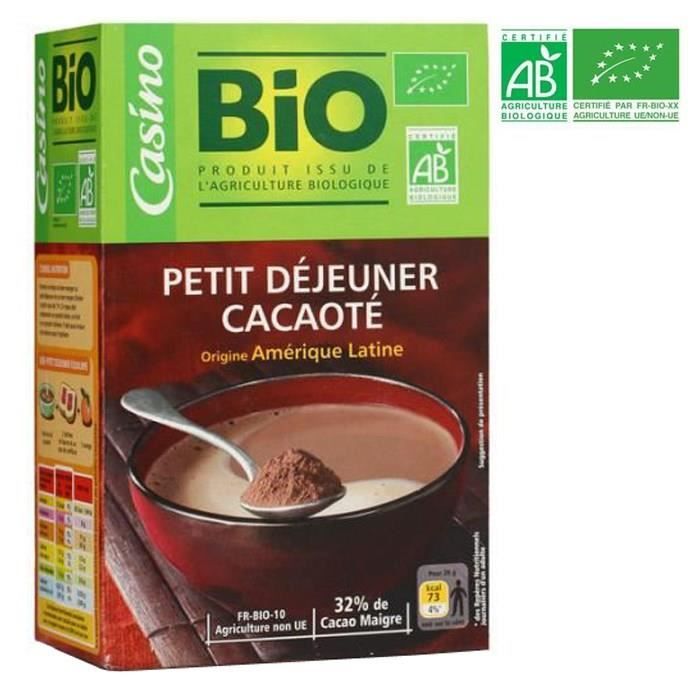 CASINO Poudre chocolat - Bio - 500g