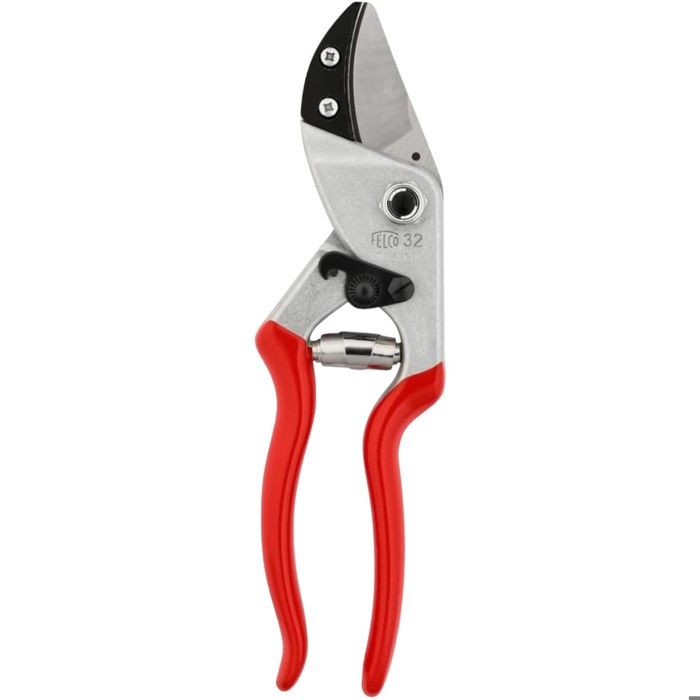 Felco Sécateurs à une main, Cisailles de jardin avec enclume courbée