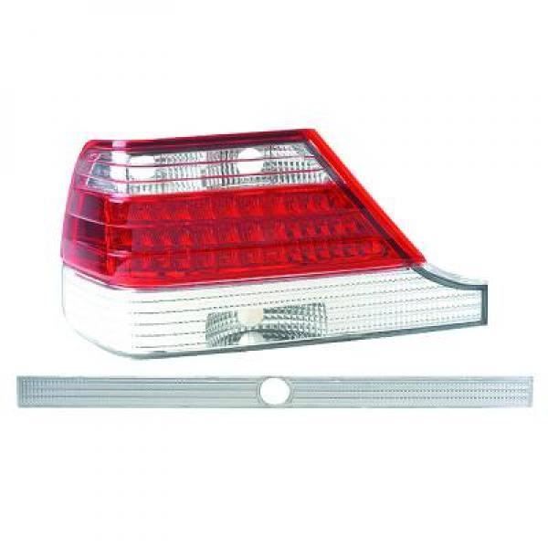 Kit de feux arrières blanc rouge MERCEDES CLASSE S (W140) de 03 à >>
