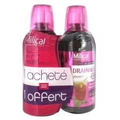 Milical Draineur Ultra Goût Cassis Lot de 2 x 500ml