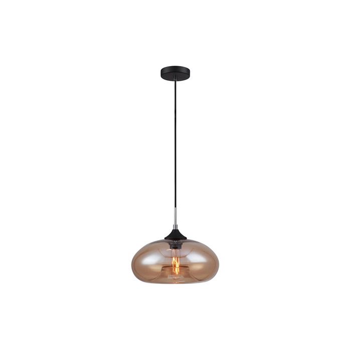 Miliboo - Suspension design verre soufflé fumé MISTIC