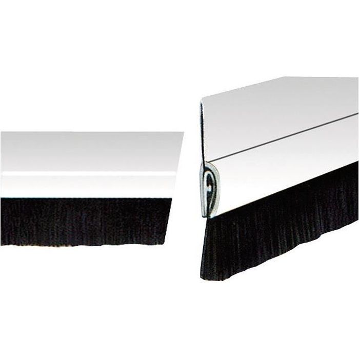 Bas de porte garage - argent - 3x0.85 m