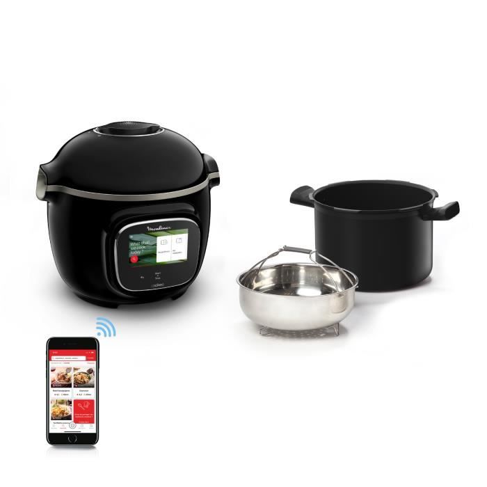 MOULINEX CE902800 Cookeo Touch Wifi Multicuiseur intelligent Haute pression Connecté Ecran tactile 250 recettes 13 modes de cuisson