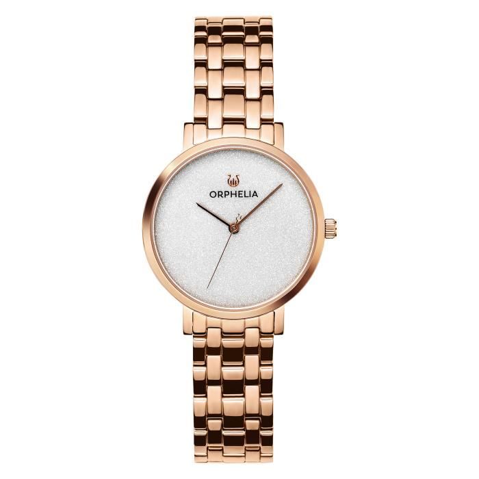 ORPHELIA - Montre Femmes - Quartz - Analogique - Bracelet en Acier inoxydable - Ip-rosé - OR12810