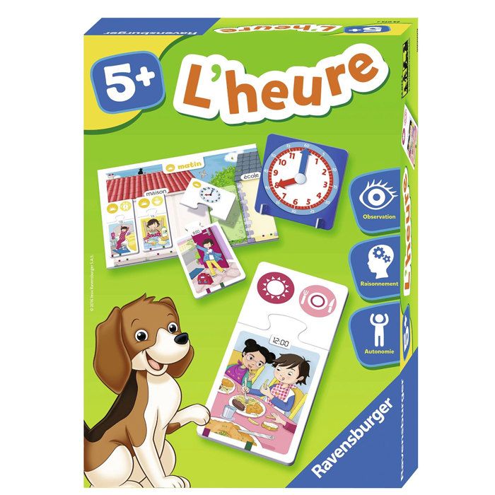 RAVENSBURGER Jeu éducatif puzzle L'heure - 5 ans et +
