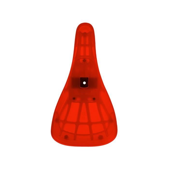 Selle de vélo BMX / Freestyle VELO pour montage pivotant de la tige de selle. Nylon, rouge clair