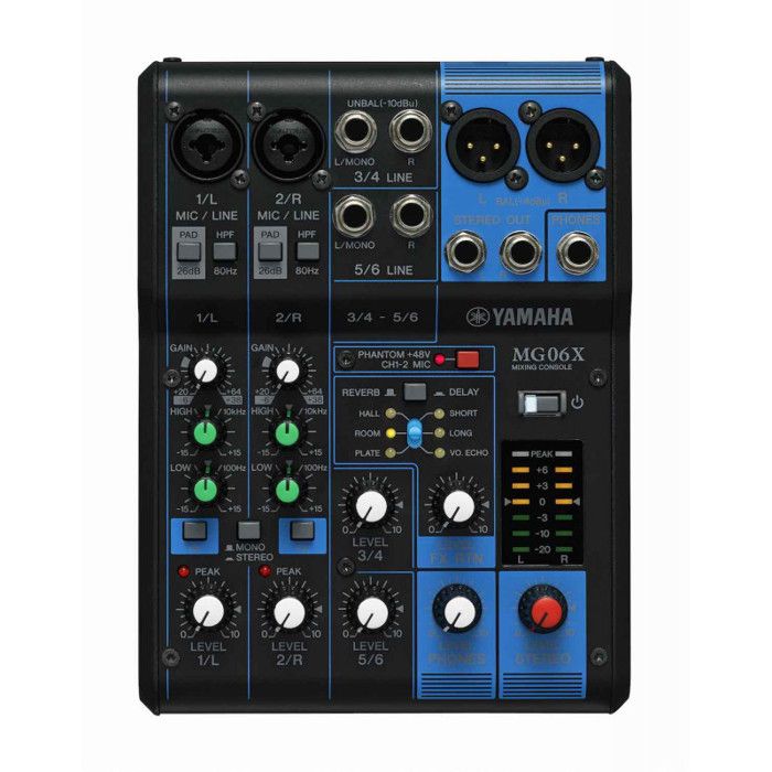 Yamaha MG06X - Table de mixage 6 canaux avec effet