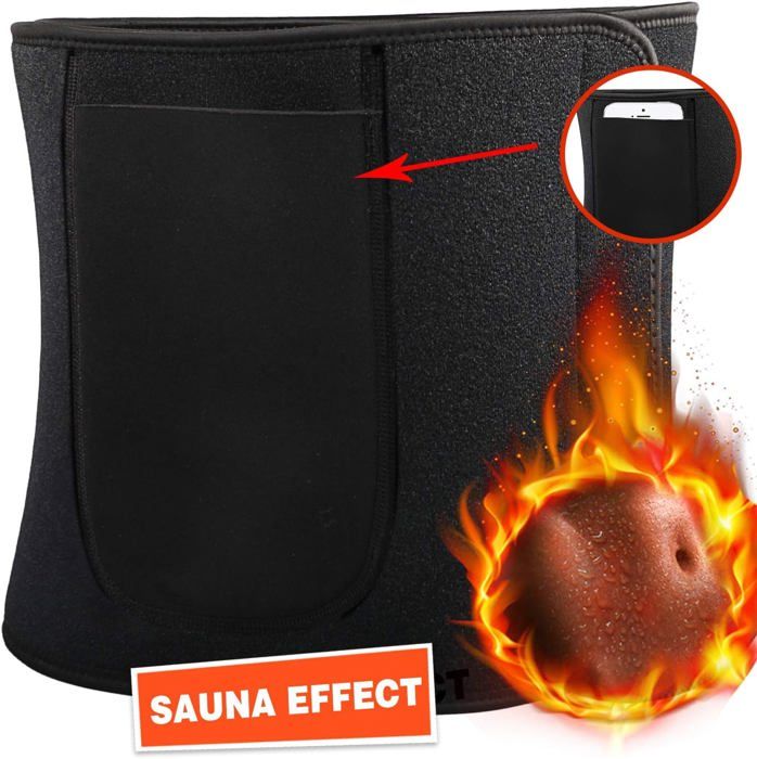 Ceinture de Sudation Ajustable Ceinture Abdominale pour Acclrer la Perte