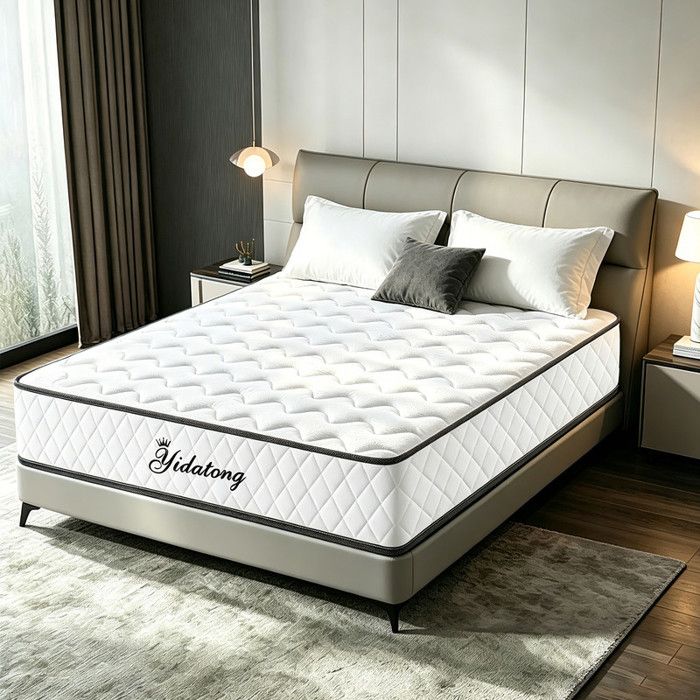 Matelas Hybride 90x200x25cm TXO - Ressorts Ensachés 7 Zones, Anti-Boulochage, OEKO-TEX