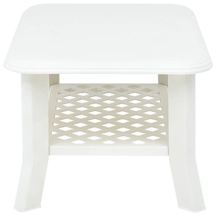 Table basse Table de salon VIDAXL Blanc 90x60x46 cm Plastique T172