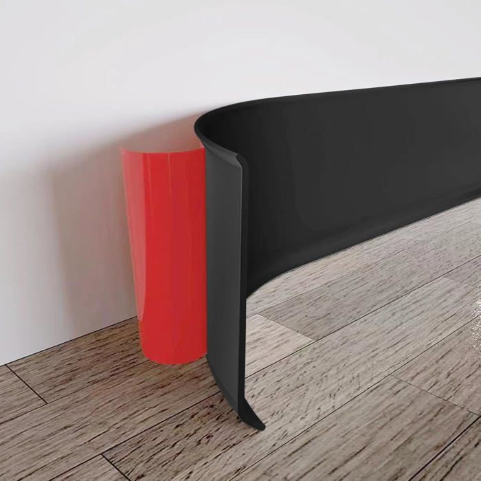 Profilé De Protection De Bord En U - Caoutchouc Noir Pour Chant 1/16" - Longueur 10 Pieds (3m) - Marque Protalwell