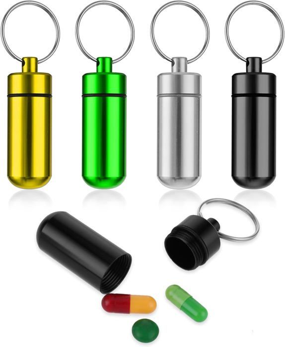 Lot De 6 Mini Boîtes à Thé En Métal Hermétiques - Double Couvercle, Couleur Or Rose, Parfait Pour Rangement Thé Ou Café