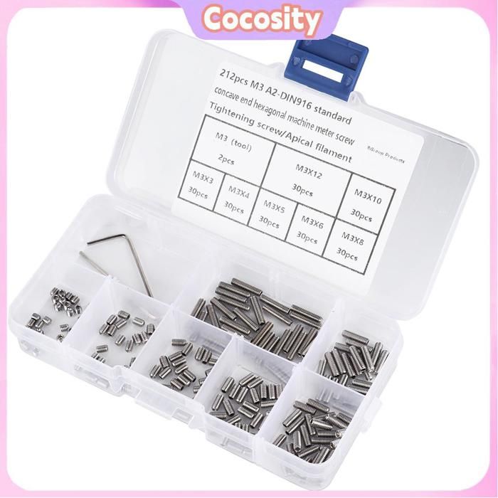 Alomejor Kit De Vis RC En Acier – Compatible WLTOYS 144010, 144002, 124016, 124017