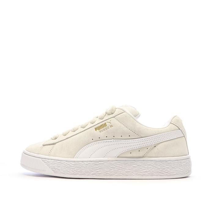 Puma Baskets Beige/Blanc Homme Puma Suede XL