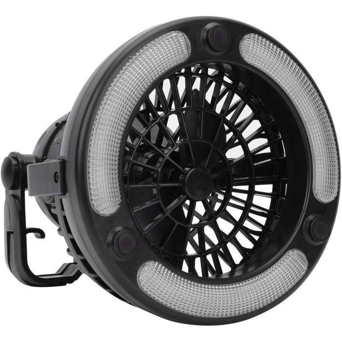Ventilateur portable - XVX - Lampe camping LED - 360° - Intégrée - Légère et durable - Xvx