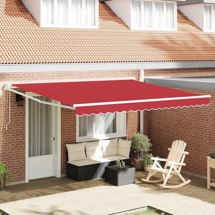 Vidaxl Auvent 400 × 300 cm Argent - vue 5