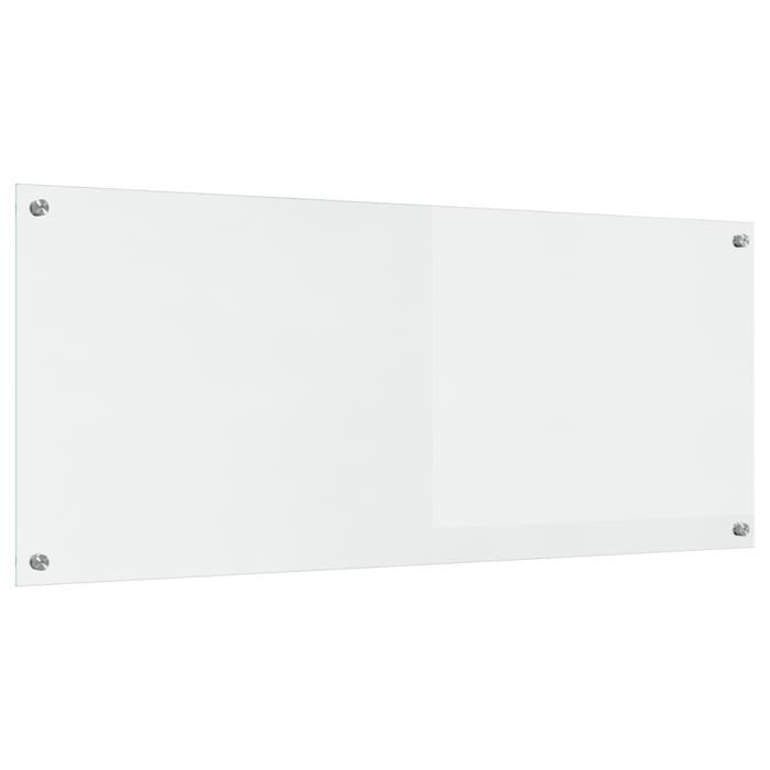PROMOTION Meuble de cuisineFond de Hotte Transparent 120x50x06 cm en Verre Trempé 88586 - BestMeuble