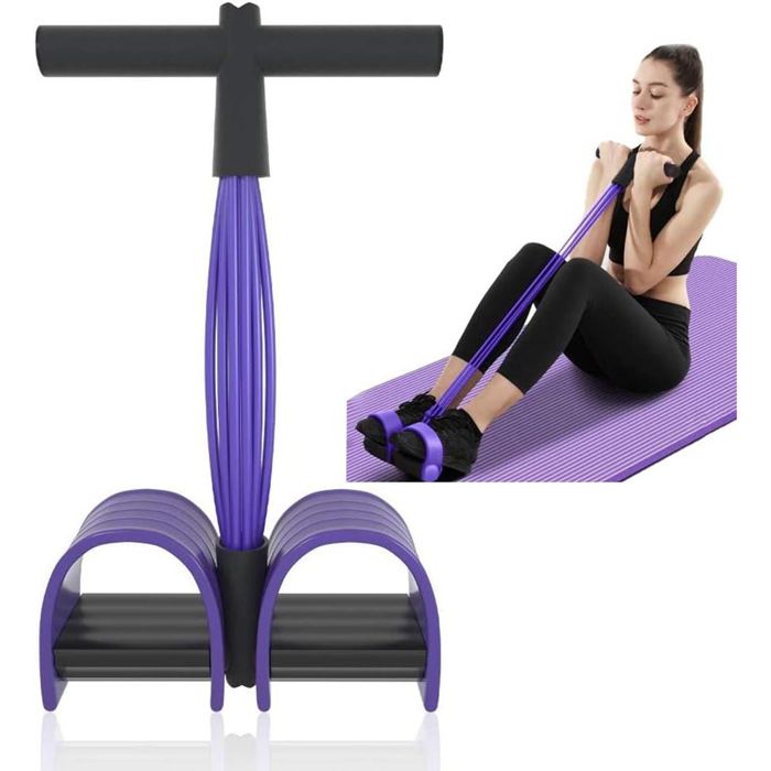 Ironwill Entraîneur Abdominal Multifonction - Corde Élastique 6 Tubes Pour Fitness, Yoga, Rééducation Et Amincissement à Domicile