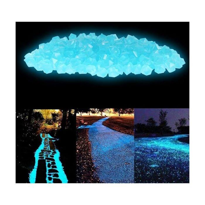 Comparer les prix de 300PCS Pierre LumineuseCailloux Lisses de résinePierre Lumineuse Exterieur Décoratives pour Aquariums/Jardin/Allées/Routes (Lac