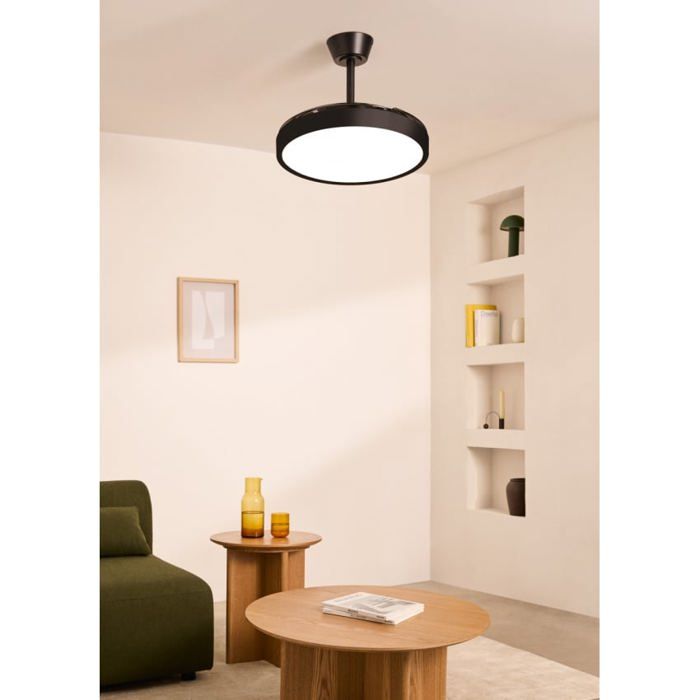 Ventilateur de plafond - Create - WIND CLEAR STUDIO - Silencieux - Pales rétractables - LED