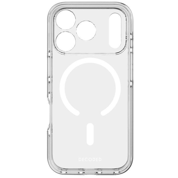 Coque MagSafe - DECODED - iPhone 17 Pro - Hybride - Antichocs - Transparent