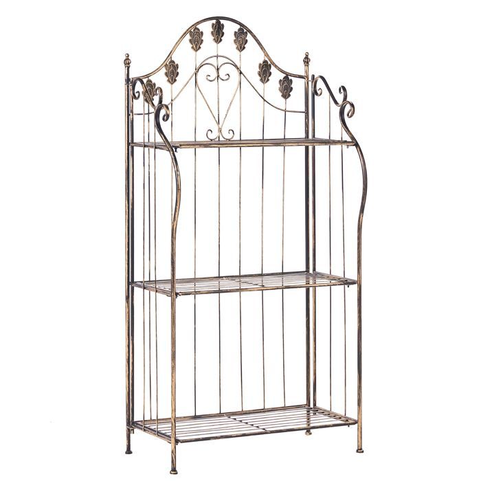 Meuble de rangement VISANO Métal 59 cm 30 cm Noir Meuble de rangement VISANO Métal 59 cm 30 cm Noir