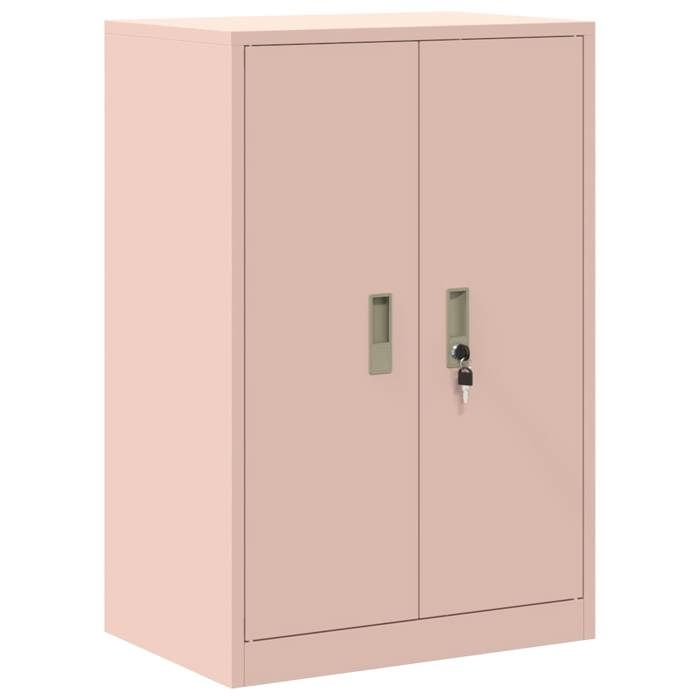 Moderne Buffet bahut - Commode/Buffet salon contemporain - Rose 60x40x90 cm Acier Laminé à Froid @EU161036
