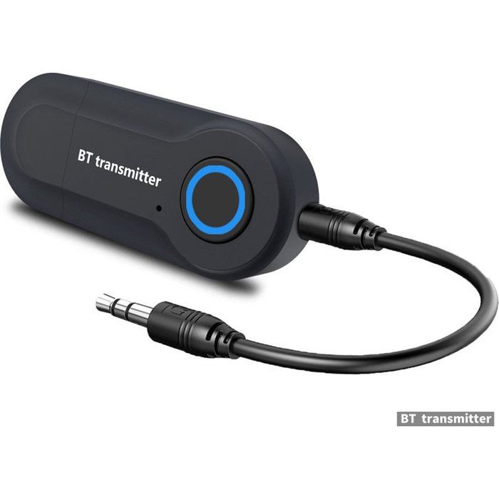 Émetteur Bluetooth - Adaptateur sans fil portable Bluetooth 5.0 - Système audio stéréo à faible latence 35 mm - Pour