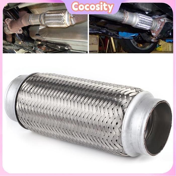 Cocosity joint flexible déchappement Accessoires de voiture de Tube de réparation de Joint Flexible de tuyau Flexible auto pot