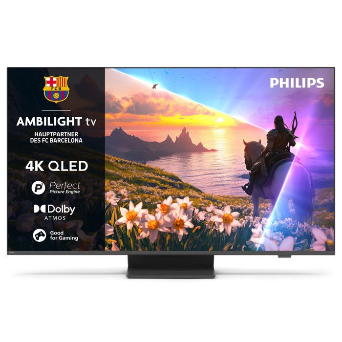 Téléviseur QLED - PHILIPS - 43PUS8600/12 - 43 - 4K Ultra HD - Ambilight 3 côtés - Smart TV
