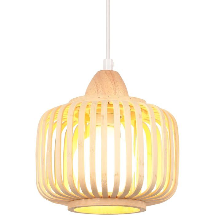 Chandelier Pendant Light Retro Modern Semi-Circle Style Ceiling Light E27 Wooden Metal Pendant Lamp