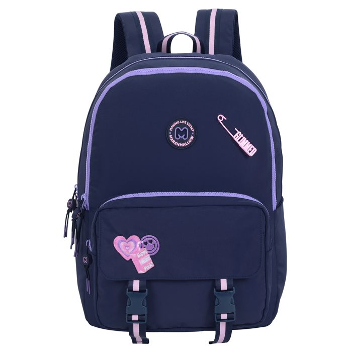 MARSHMALLOW - Sac à dos scolaire 2 compartiments GLIMMED - Bleu nuit - Fille MARSHMALLOW - Sac à dos scolaire 2 compartiments GLIMMED - Bleu nuit - Fille