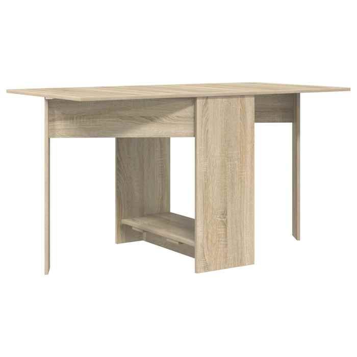 Table à dîner chêne sonoma - vidaXL - bois dingénierie - 138 x 70 x 735 cm - 1 étagère 7111869