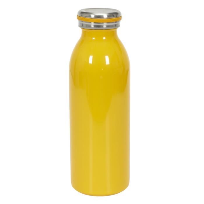 mugs, tasses & verres - bouteille de transport isotherme - 45cl - jaune
