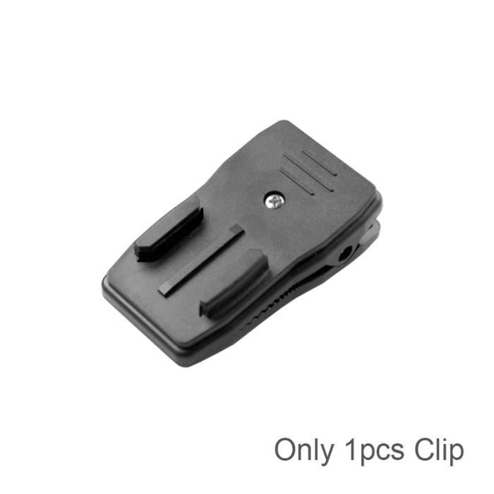 Fhioevt Lot De 2 Fixations Appareil Photo Sac à Dos - Clip Rotation 360° Pour GoPro DJI Insta360