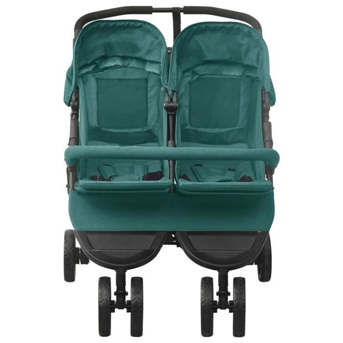 Landau Double VidaXL Poussette Double Pliable Places Landau