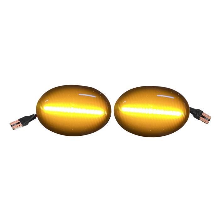 Akozon Clignotant Latéral Verre Fumé PC. Feu De Position Latéral LED