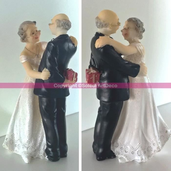 Figurine Couple Marie Danseur Depuis 50 Ans Anniversaire Mariage