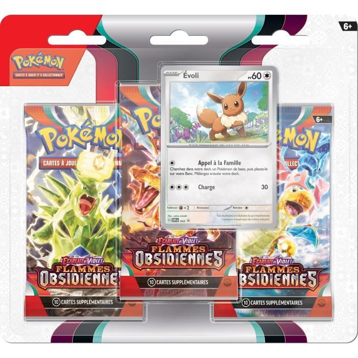 Cartes Pokémon EV03 ASMODEE Pack 3 boosters Découvrez de nouveaux Pokémon et des combos