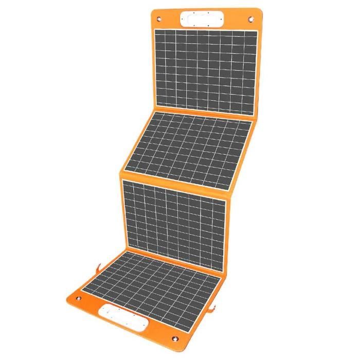 ALLPOWERS Panneau solaire pliable de 100 W,Panneau solaire monocristallin,Chargeur solaire avec sortie 18 V CC pour station d'alimentation portable, batterie de camping, générateurs, smartphone
