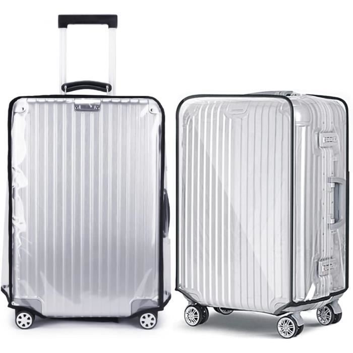 2PCS 28inch Housse de Valise PVC Transparent,Couverture de Valise  Imperméables Housse de Protection de Bagage de Voyage