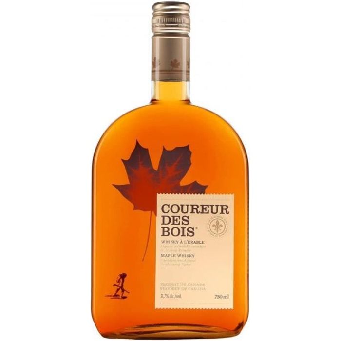 Whisky canadien au sirop d'érable Coureur des bois 750 ml ...