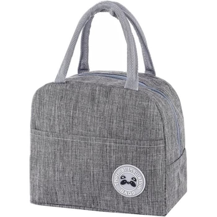 Sac Isotherme Repas AYNKH Velours Côtelé Fraise - Lunch Box Glacière Pour Femme Enfant