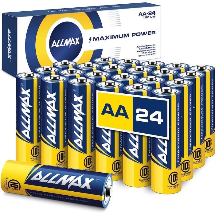 Piles Alcaline - Alcalines Allmax Aa À Puissance Maximale (24