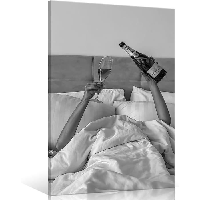 Poster Déco Voiture Décoloré Noir Et Blanc - 30 X 45 Cm - Décoration Murale Sans Cadre