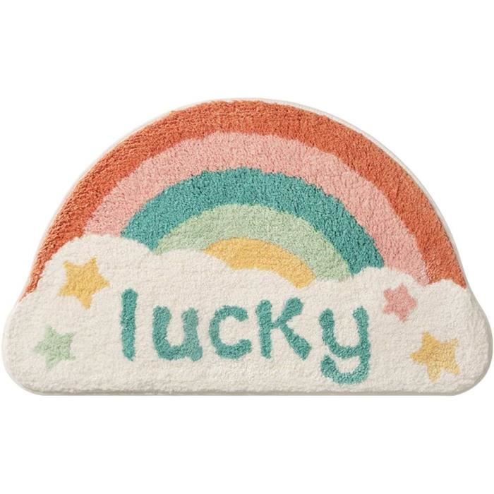 Tapis De Salle De Bain Axolotl Motif Cœur - 76 X 51 Cm - Doux, Absorbant Et Antidérapant - Lavable En Machine - Décoration Fun